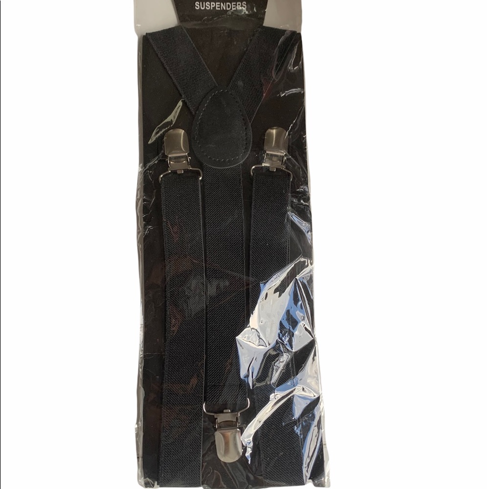 Vintage Black Suspenders